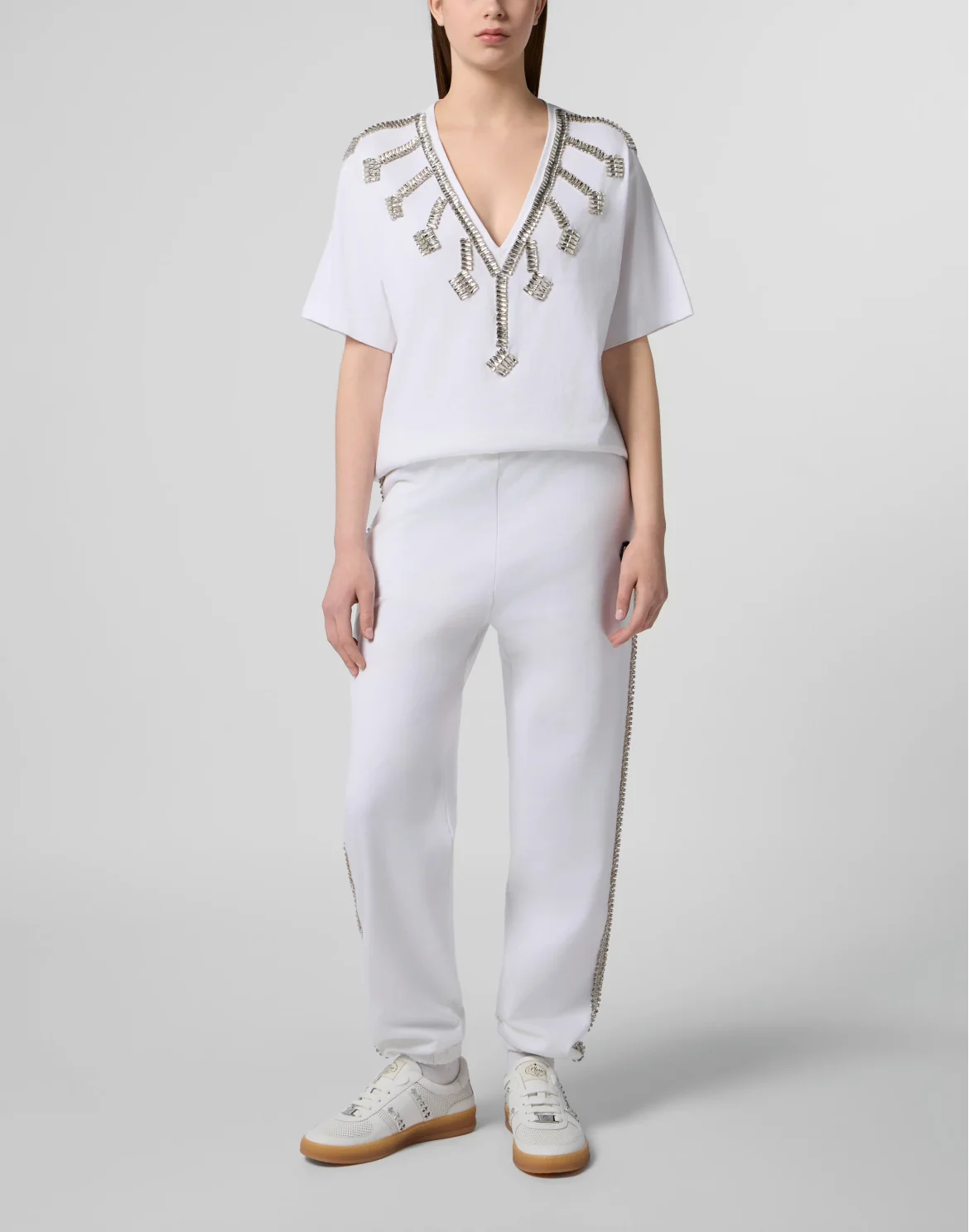 Cotton Joggers Strass, цвет: Белый