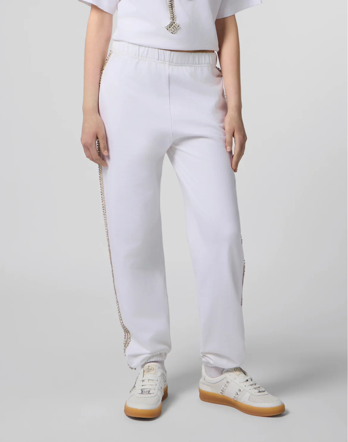 Cotton Joggers Strass, цвет: Белый