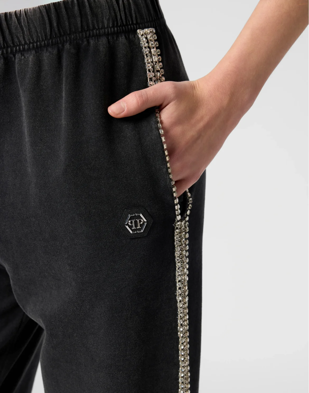 Cotton Joggers Strass, цвет: Черный
