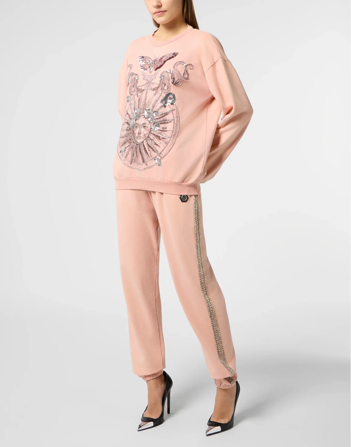 Cotton Joggers Strass, цвет: Розовый