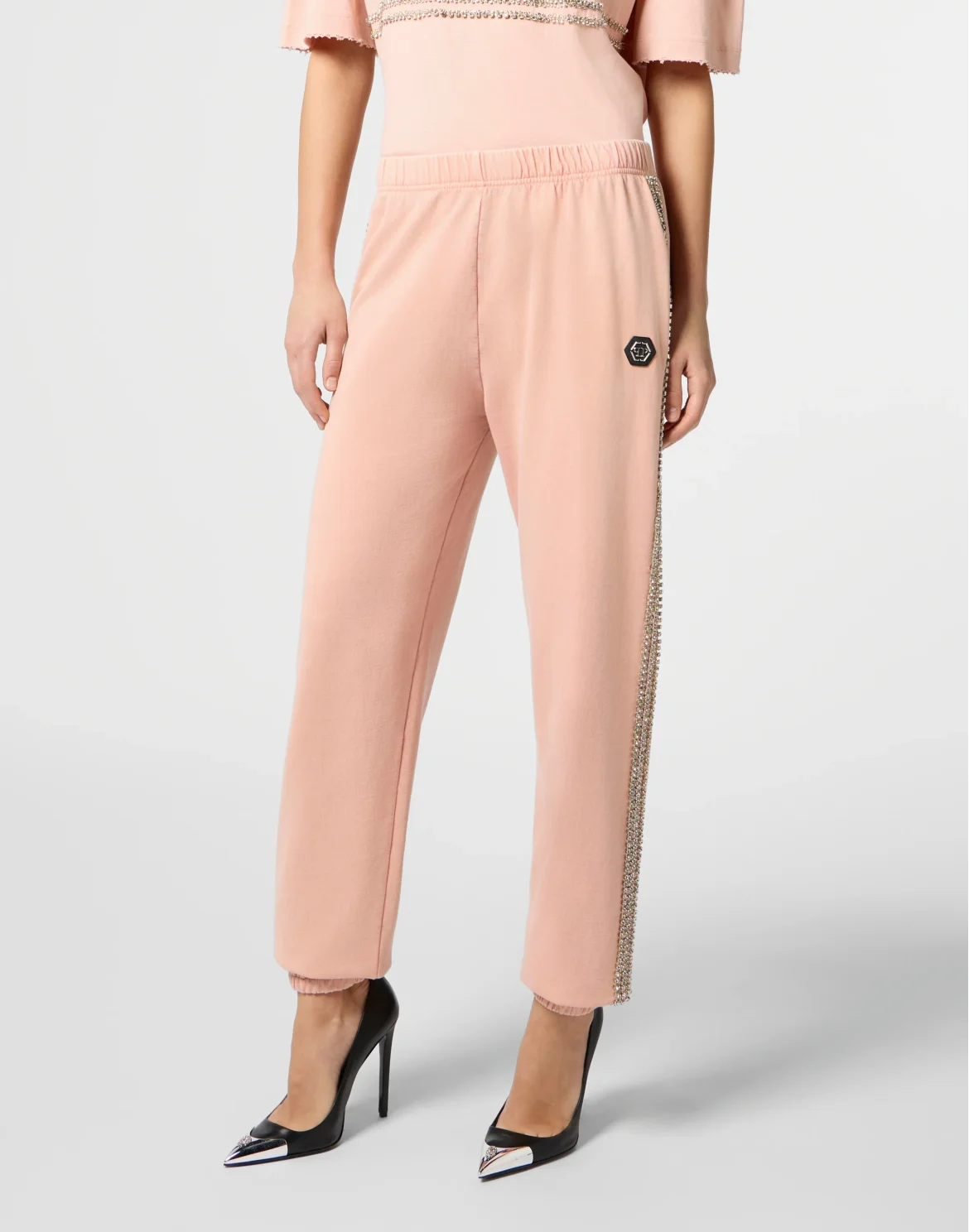 Cotton Joggers Strass, цвет: Розовый