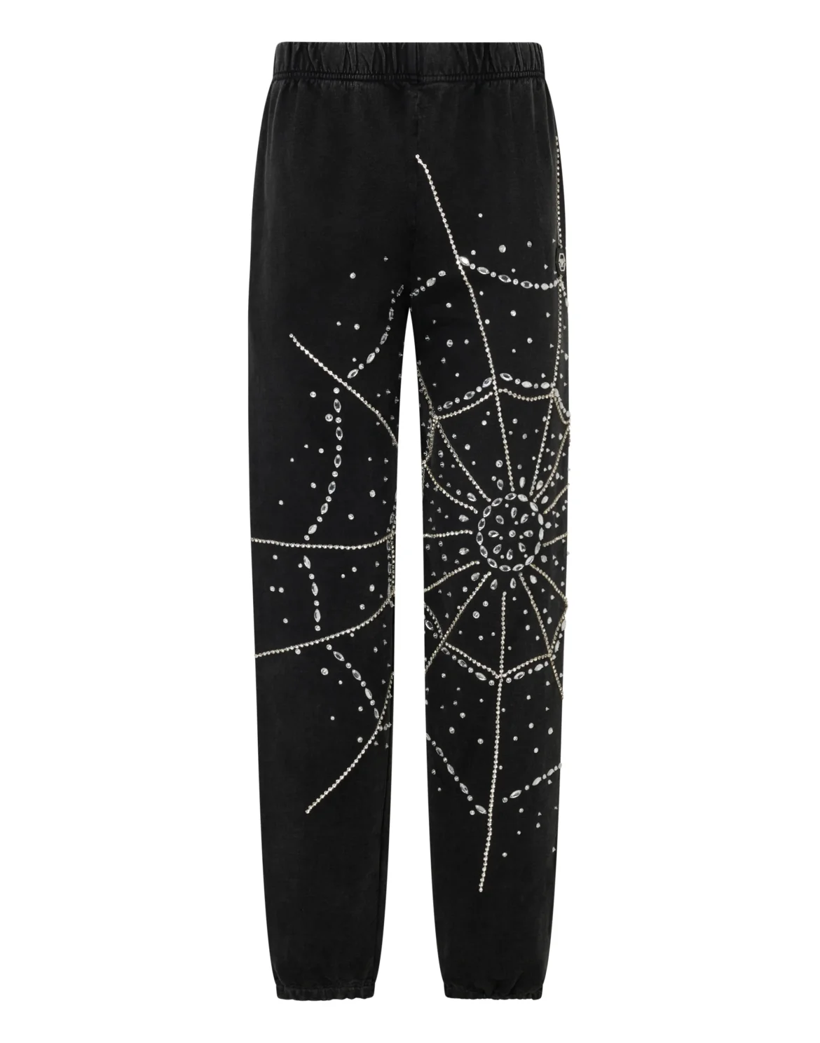 Washed Joggers Spiderweb Strass, цвет: Черный