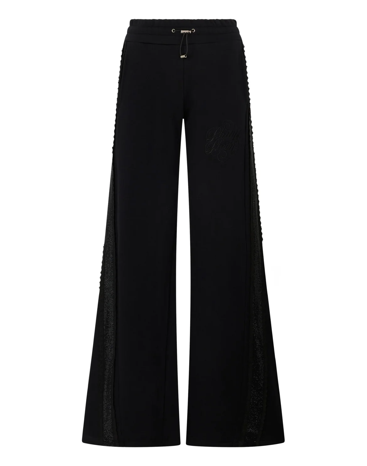 Skater Fit Tracksuit Pants Strass Band, цвет: Черный