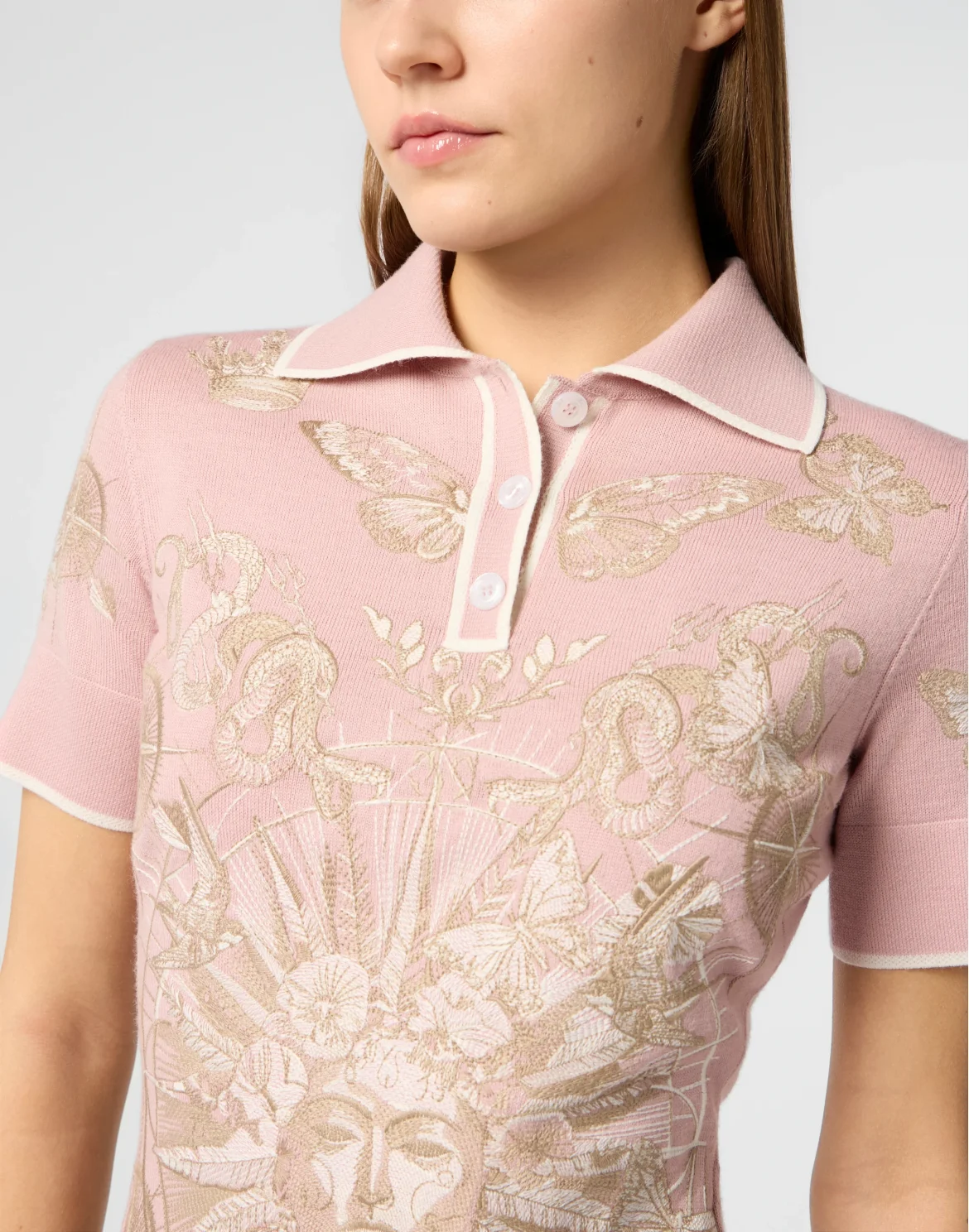Polo Mini Dress Butterfly Tattoo, цвет: Розовый