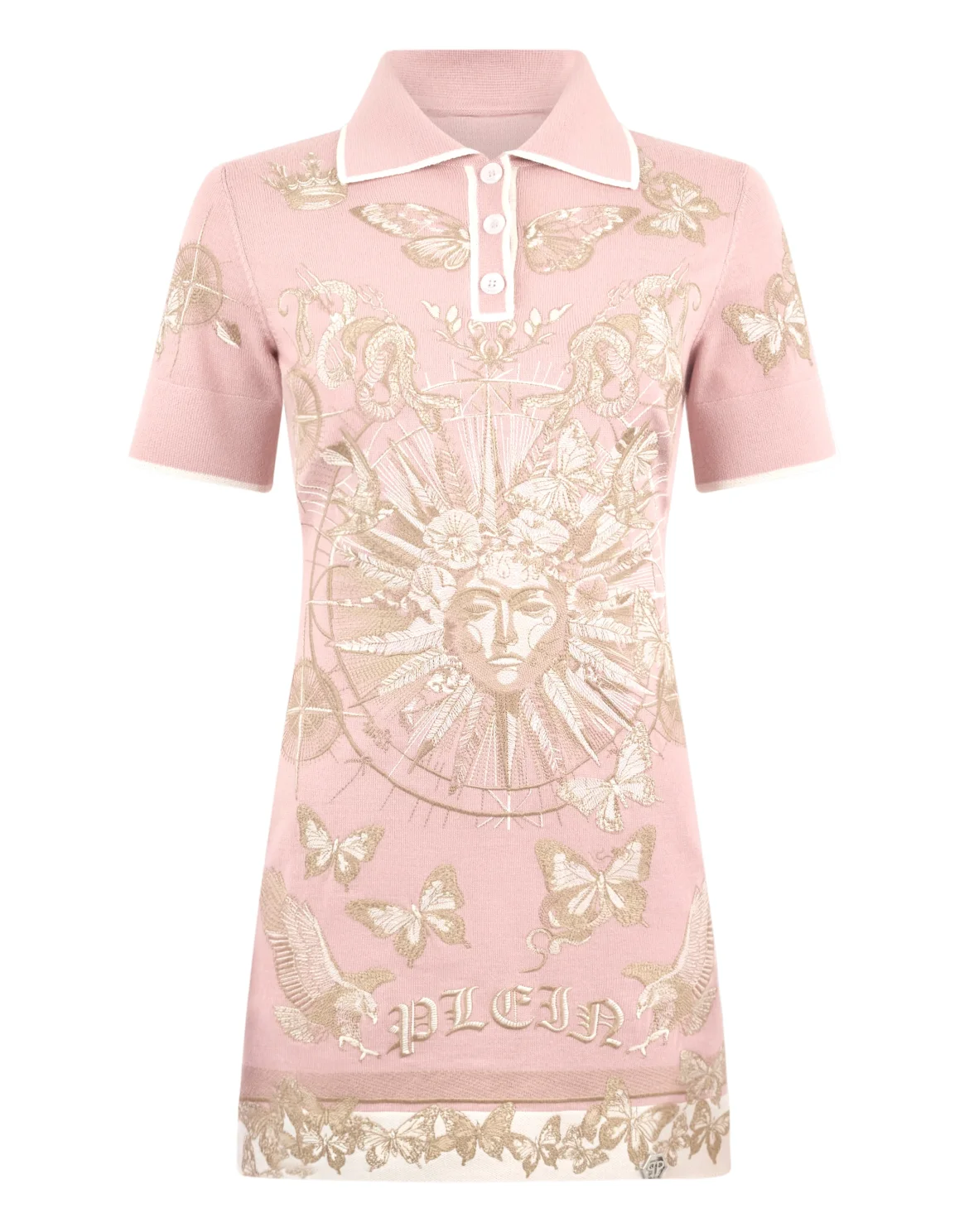 Polo Mini Dress Butterfly Tattoo, цвет: Розовый