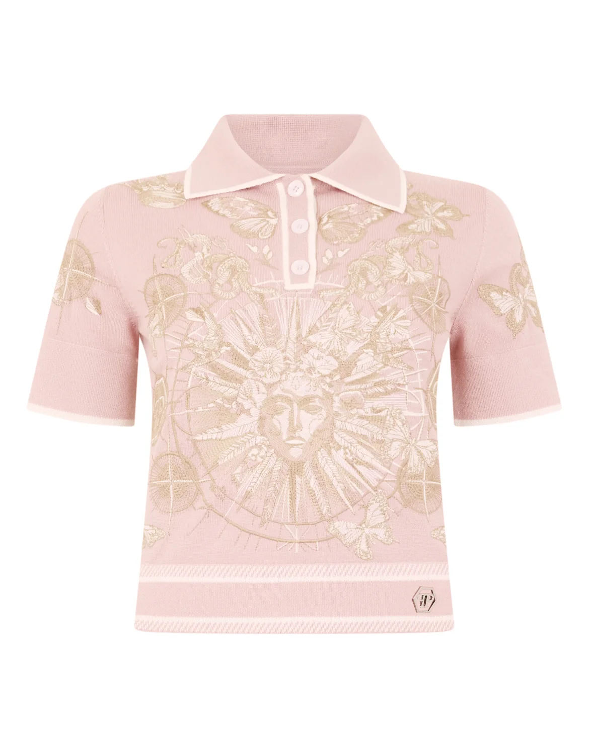 Polo Shirt Butterfly Tattoo, цвет: Розовый