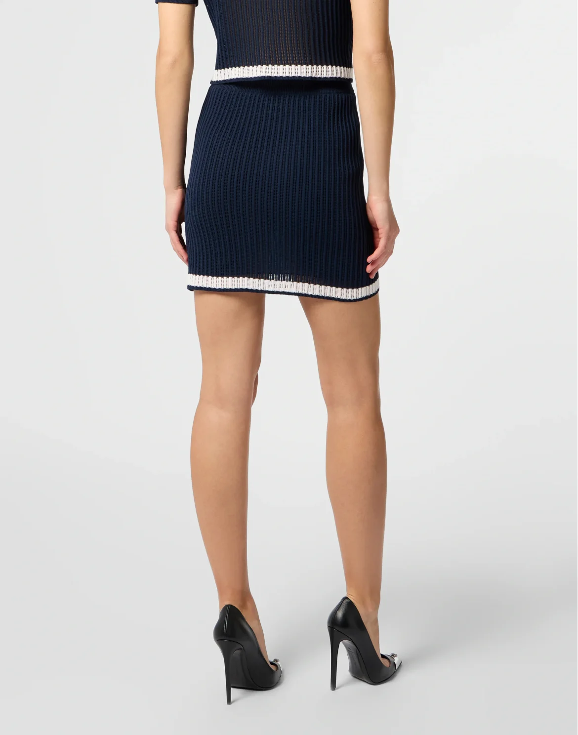 Knitted Mini Skirt Hexagon, цвет: Синий