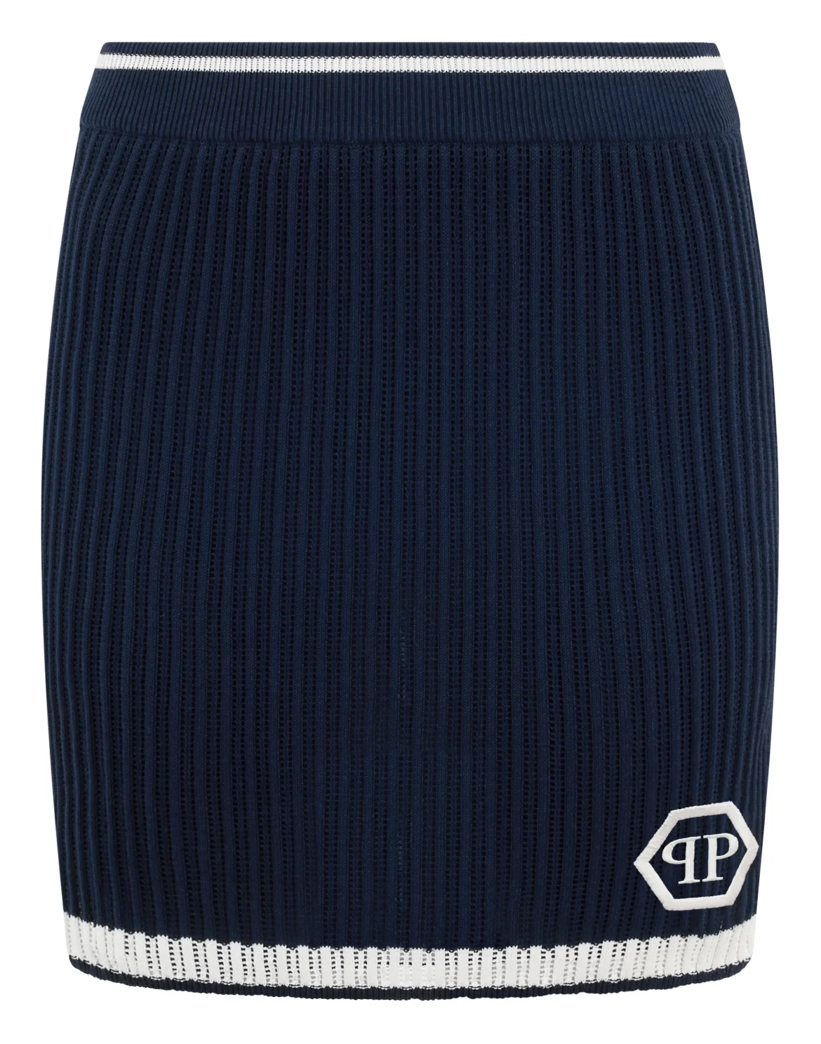 Knitted Mini Skirt Hexagon, цвет: Синий