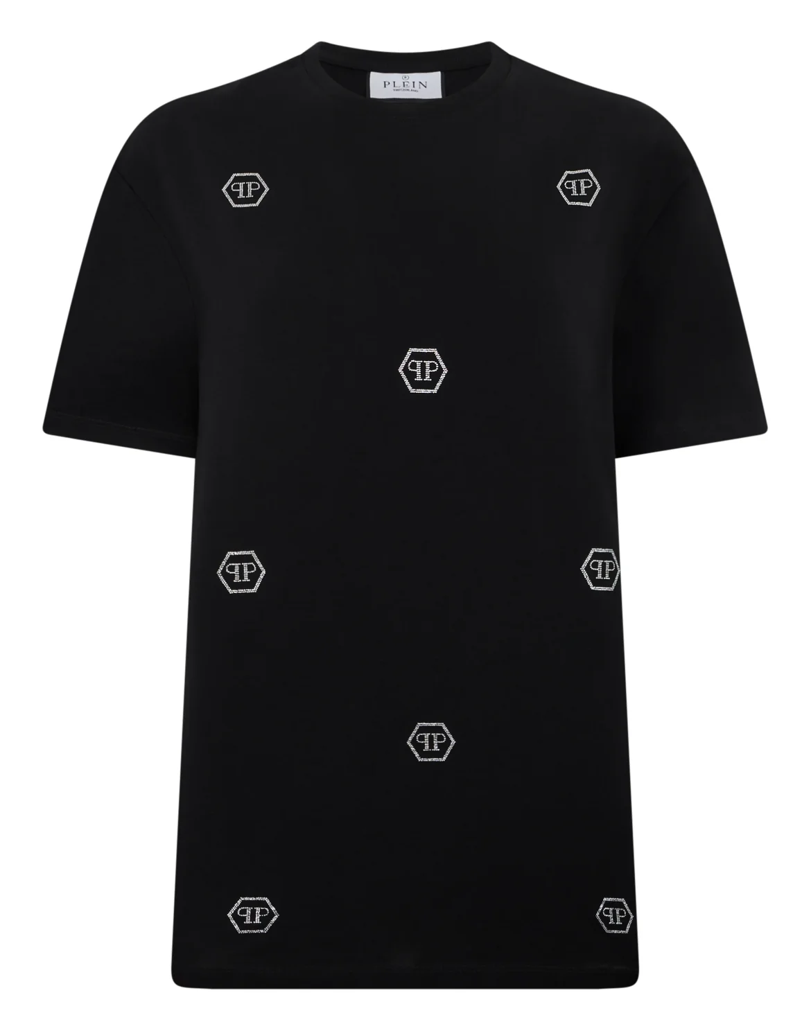 Man Fit T-Shirt Mini Monogram Crystal Monogram, цвет: Черный