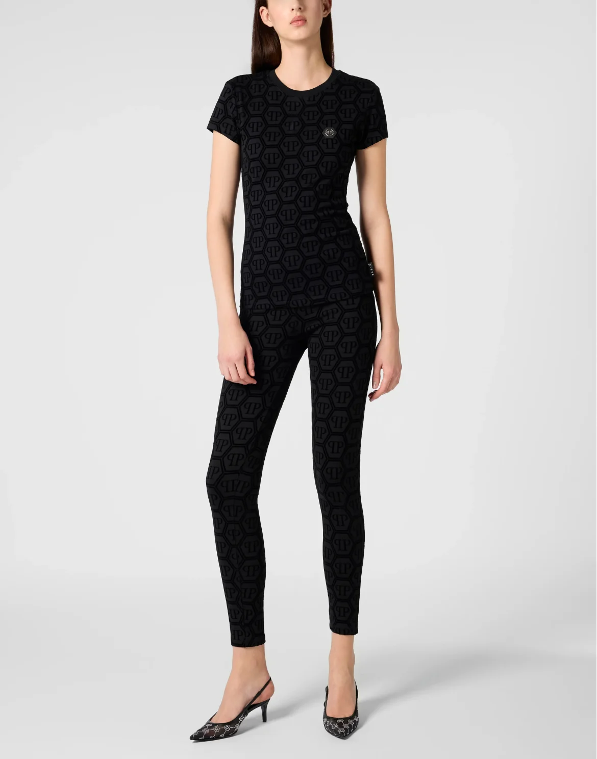 Sexy Pure Fit T-Shirt Jacquard Monogram Monogram, цвет: Черный
