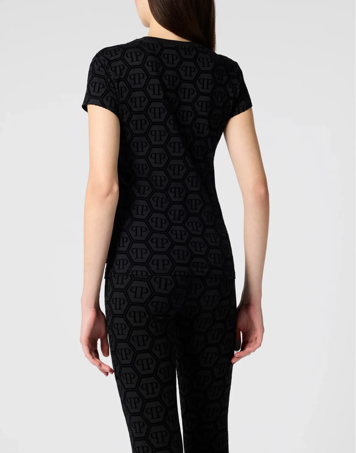 Sexy Pure Fit T-Shirt Jacquard Monogram Monogram, цвет: Черный