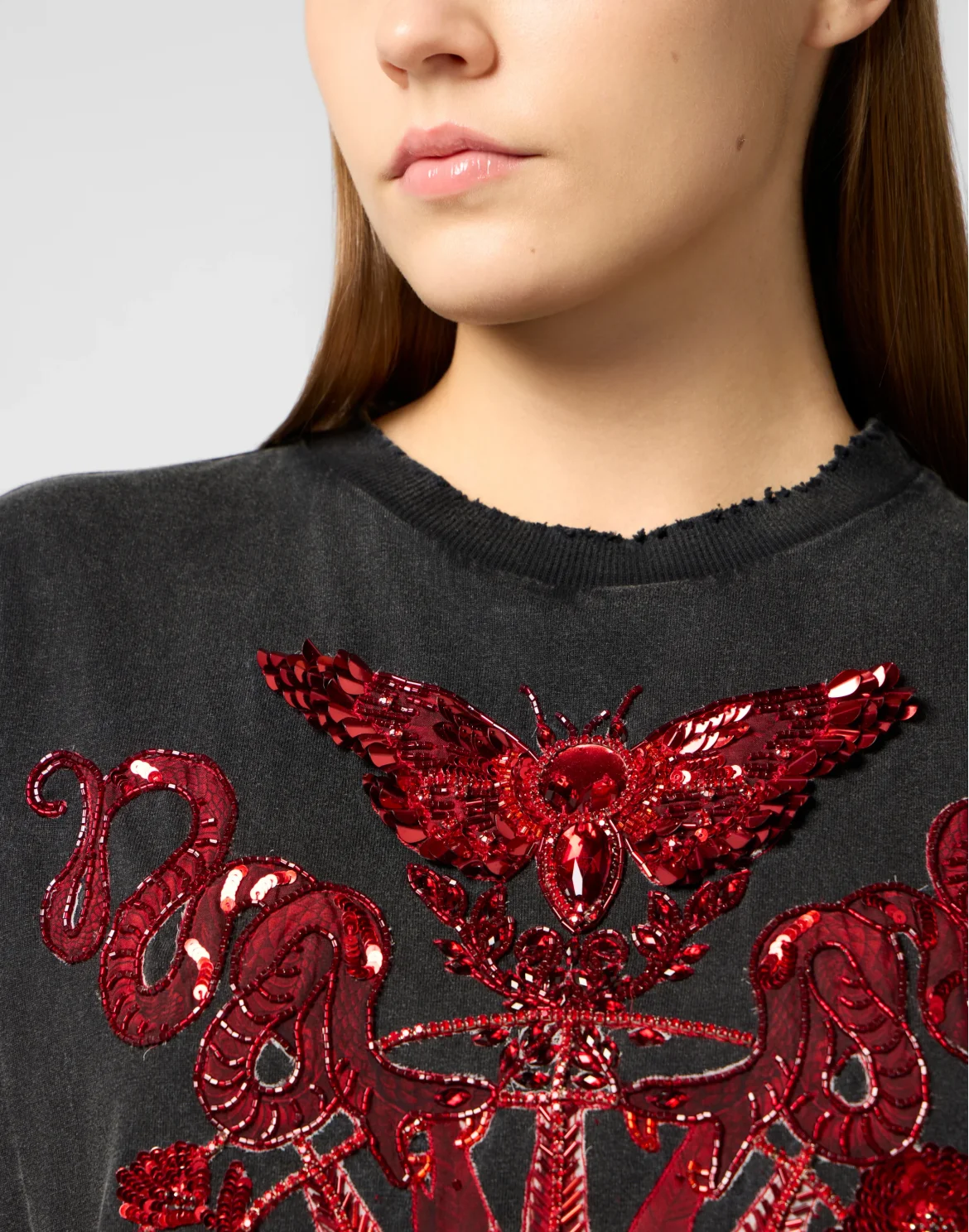 Man Fit T-Shirt Butterfly Tattoo, цвет: Черный