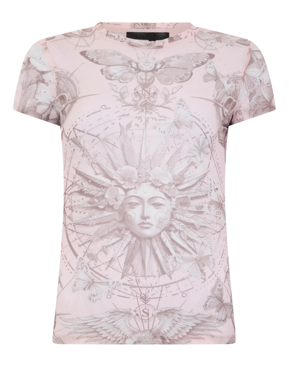 Tulle Sexy Pure Fit T-Shirt Butterfly Tattoo, цвет: Розовый