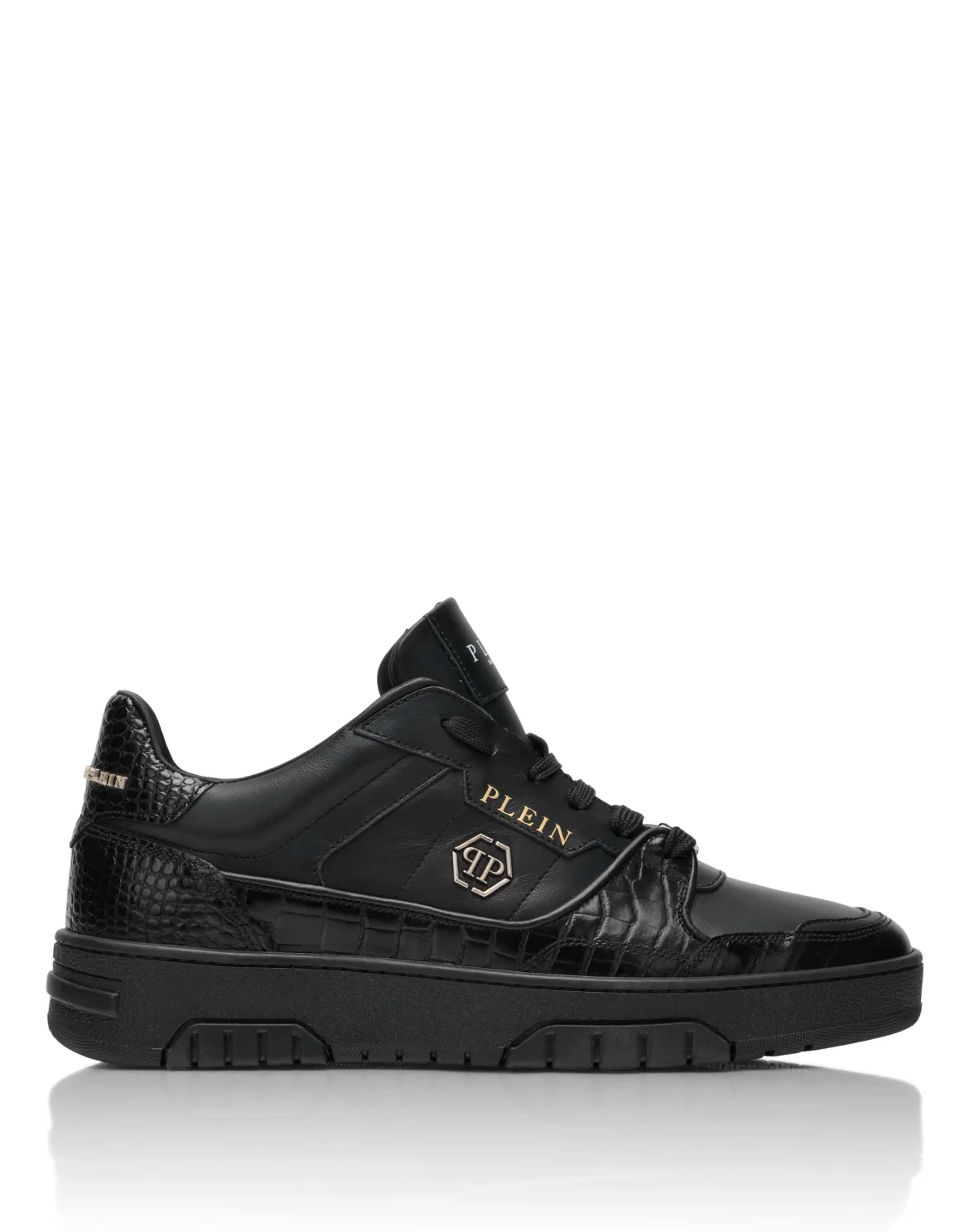 Low-Top Sneakers Nappa Cocco, цвет: Черный