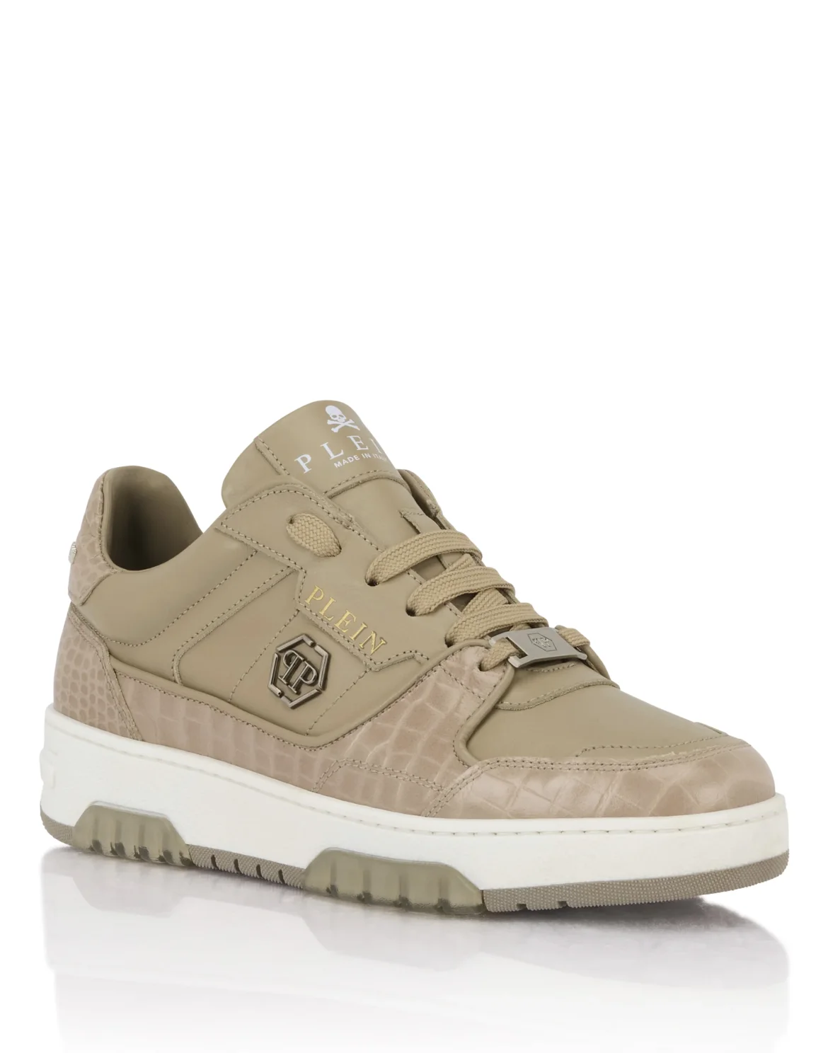 Low-Top Sneakers Nappa Cocco, цвет: Бежевый