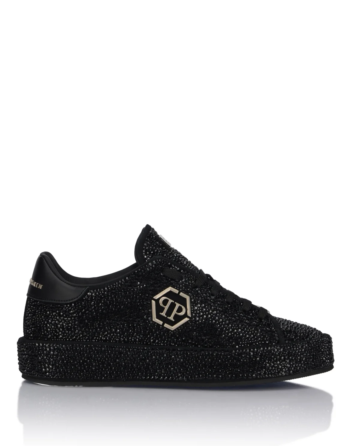 Low-Top Sneakers All-Over Strass, цвет: Черный