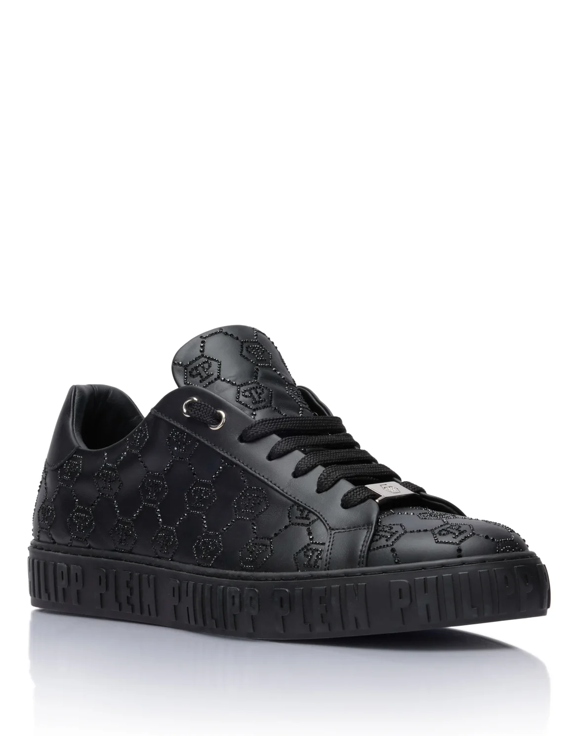 Low-Top Sneakers Carson Monogram Strass, цвет: Черный