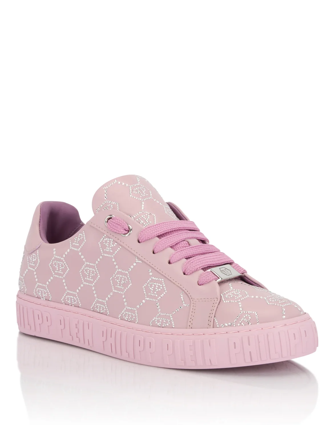 Low-Top Sneakers Carson Monogram Strass, цвет: Розовый