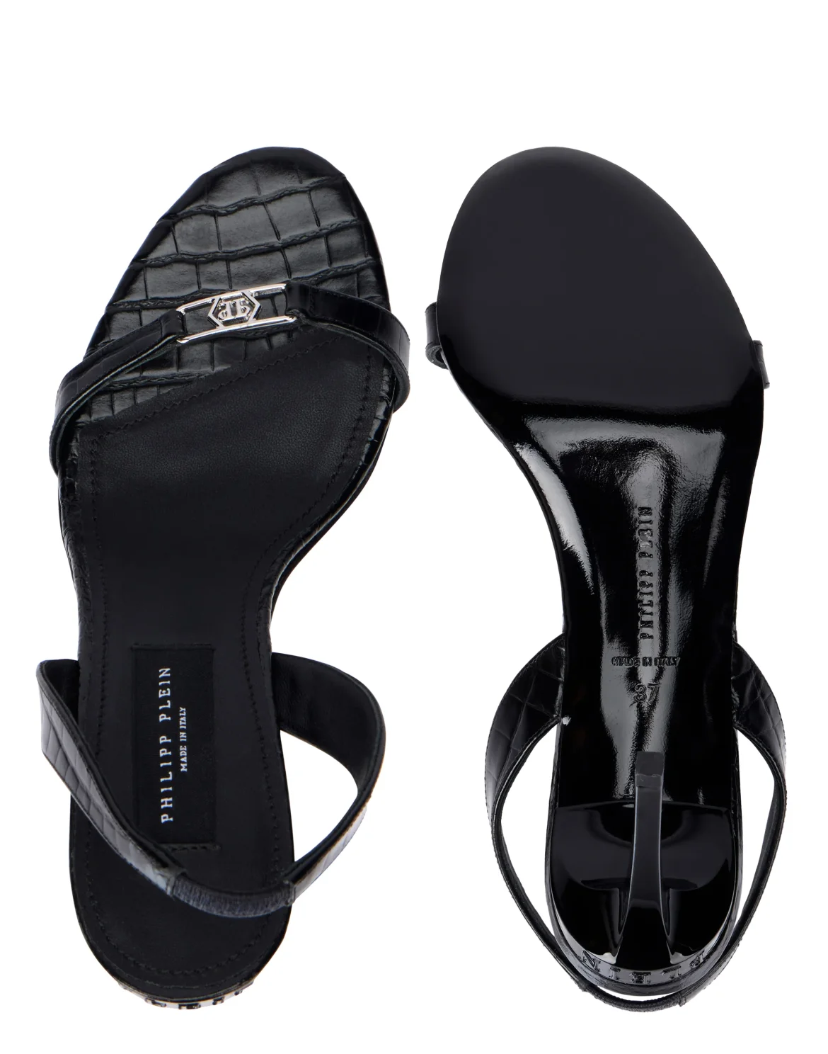 High Heels Sandals Hexagon 9, цвет: Черный