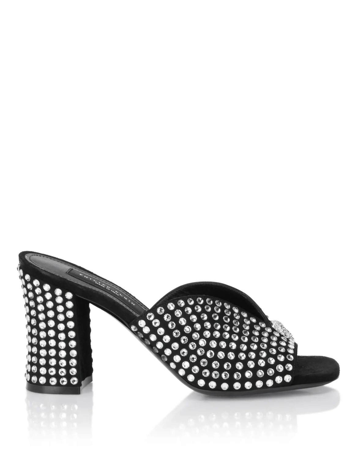 Suede Platform Sandals Strass, цвет: Черный