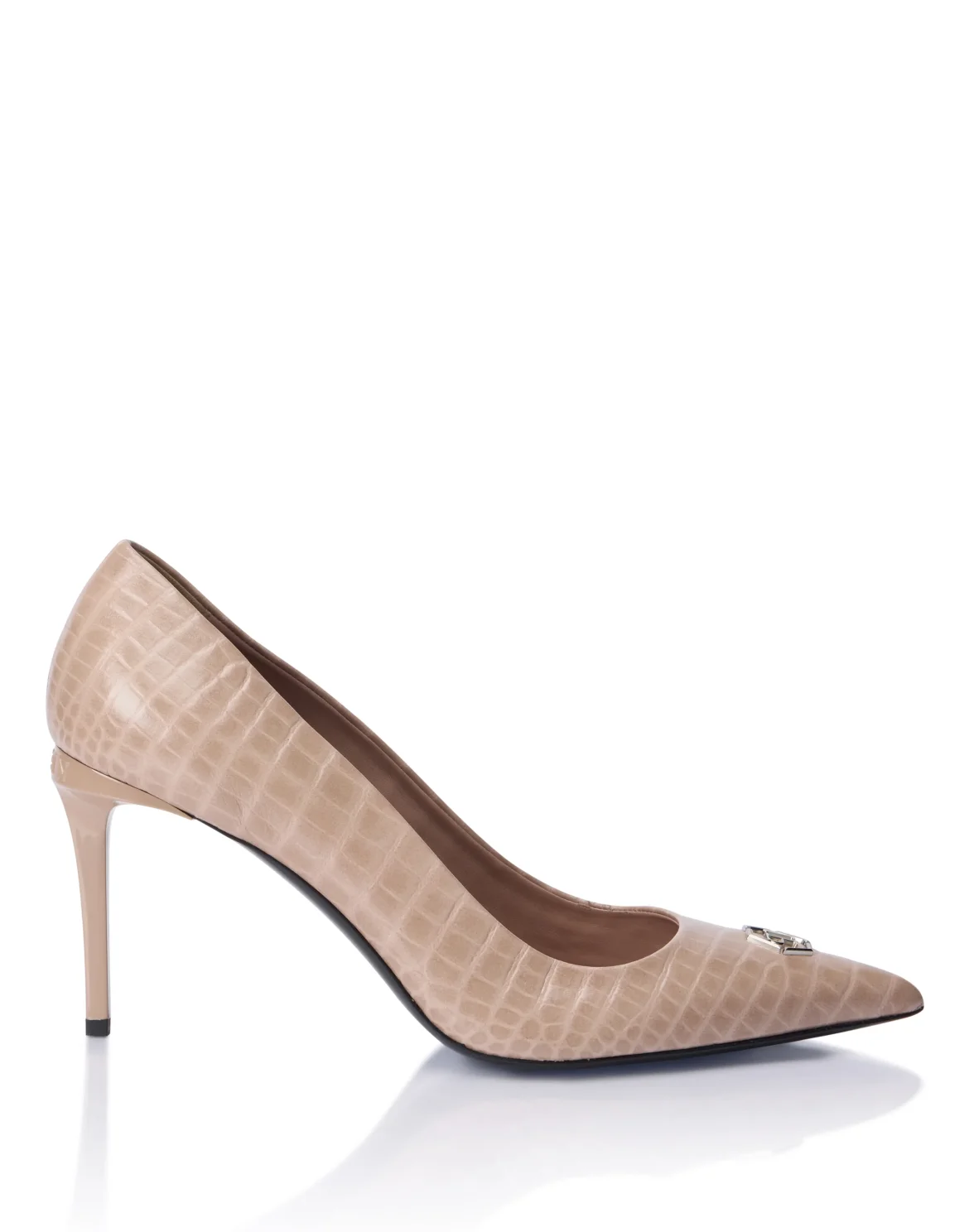 Cocco Print Decolette Mid Heels Hexagon 9, цвет: Бежевый