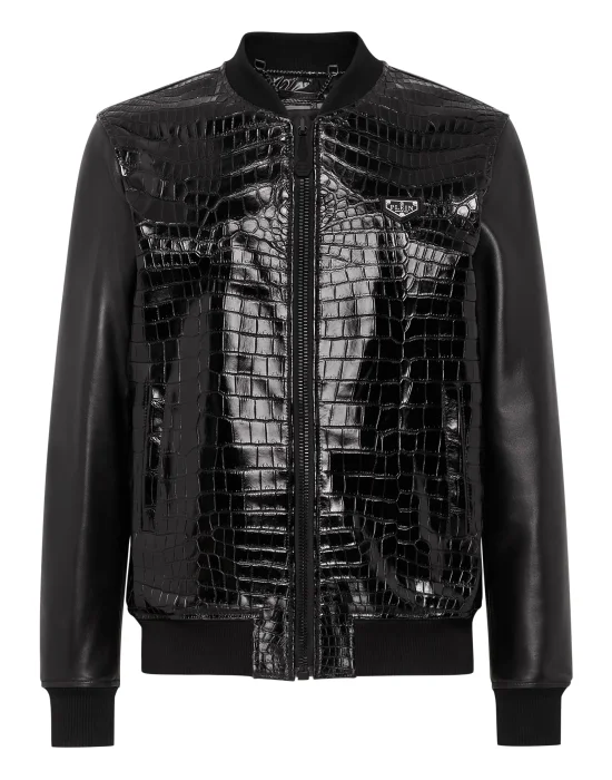 Crocodile Leather Bomber Luxury