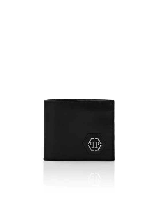 Leather French Wallet Hexagon