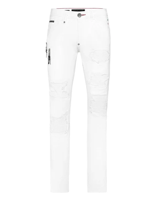 Coated Denim Rock Star Trousers