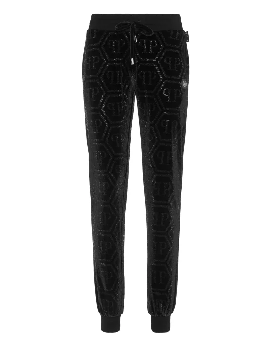 Jogging Trousers Strass Monogram