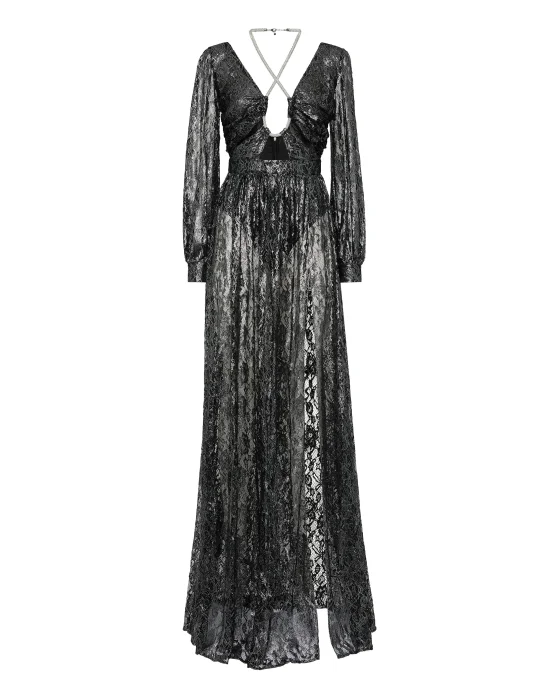 Crystal Lace Long Dress
