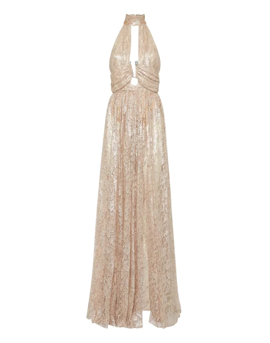 Lace Piercing Long Dress