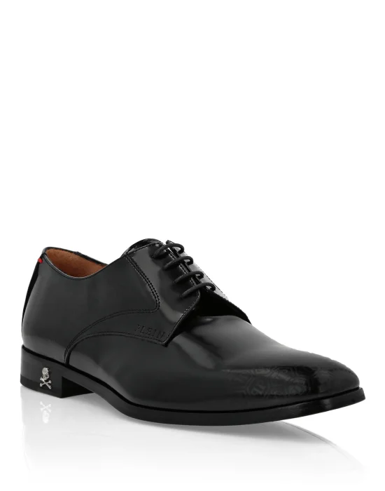 Leather Lace Up Shoes Monogram