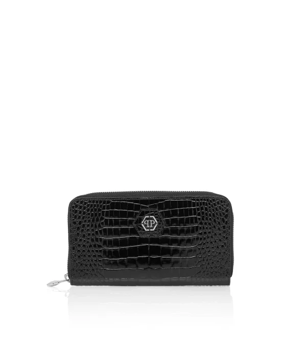 Rounded Zip Wallet Cocco Shiny