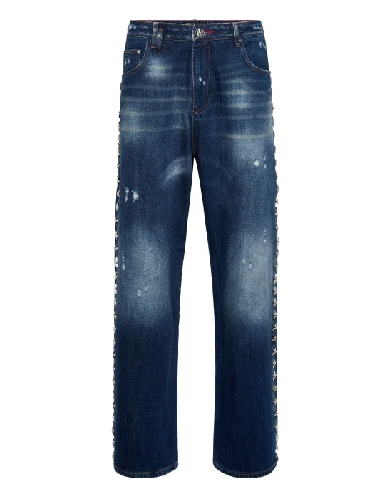 Beach Boy Fit Jeans Stars Studs