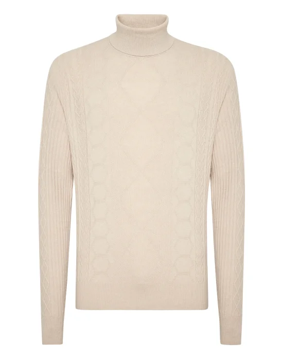 Knitted Turtleneck Braids