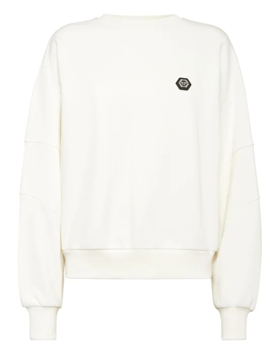 Fleece Round Neck Sweatshirt Logo Fatale