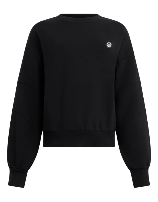 Fleece Round Neck Sweatshirt Logo Fatale