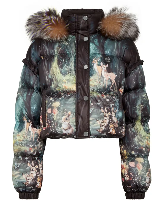 Cropped Down Puffer Jacket Fairy