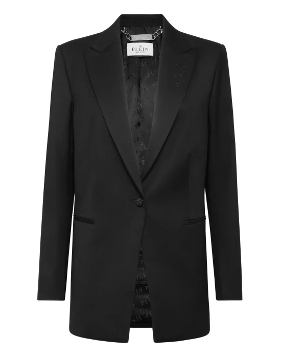 Wool Boyfriend Fit Blazer Fatale