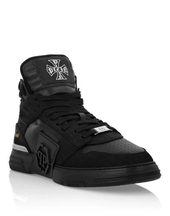 Nubuck Mid Top Sneakers Phantom