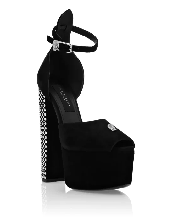 High Heel Platform Sandals Studs and Strass