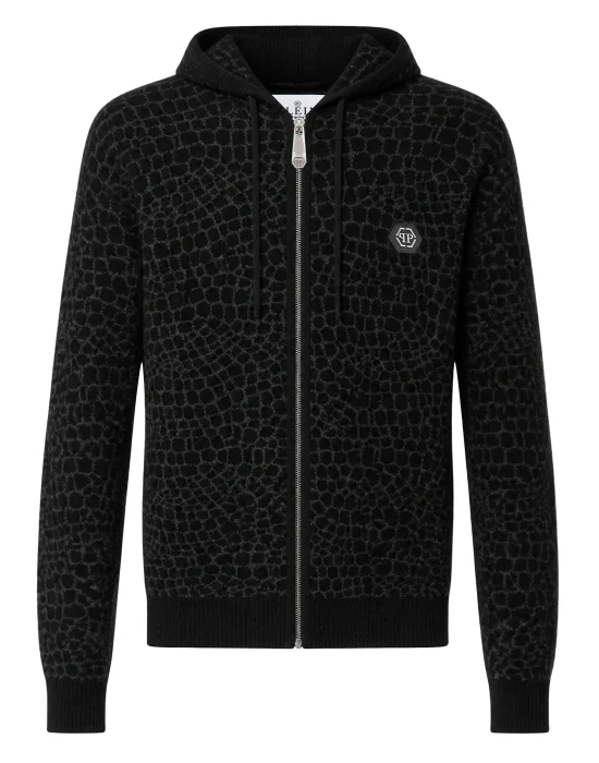 Wool Cashmere Zip Hoodie Cocco