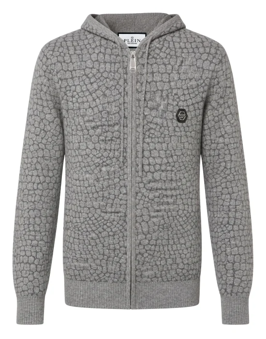 Wool Cashmere Zip Hoodie Cocco