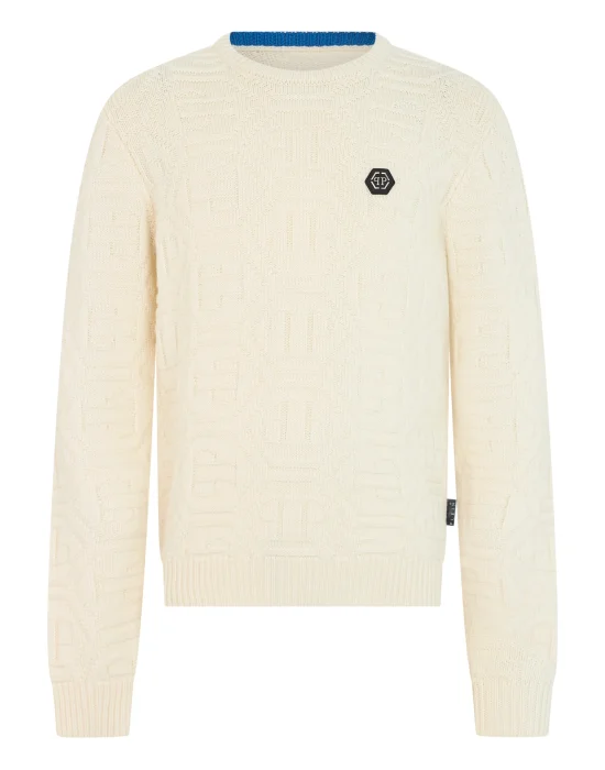 Roundneck Pullover Jacquard Monogram