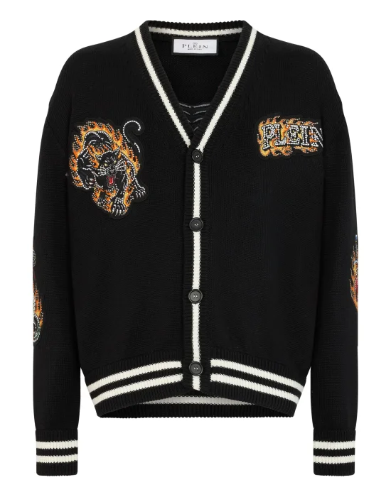 Knitted Cardigan Urban Jungle Strass