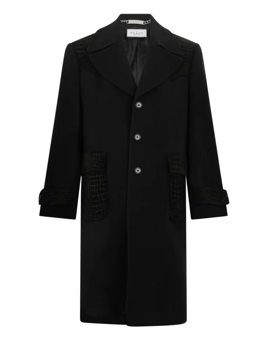 Gianni Fit Coat Croco Inserts