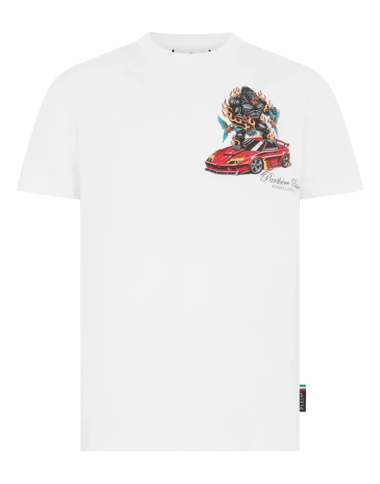 Round Neck T-Shirt Urban Jungle Gorilla Chest