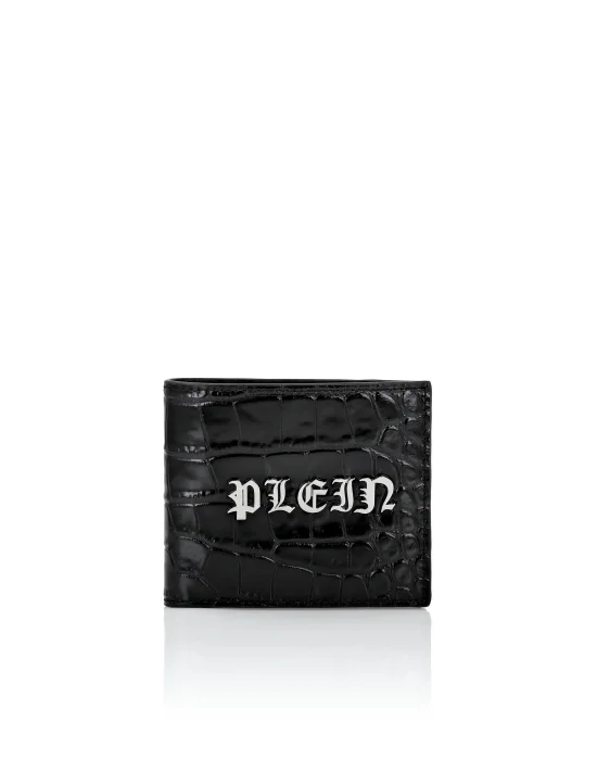 Crocco Printed Leather French Wallet Gothic Plein