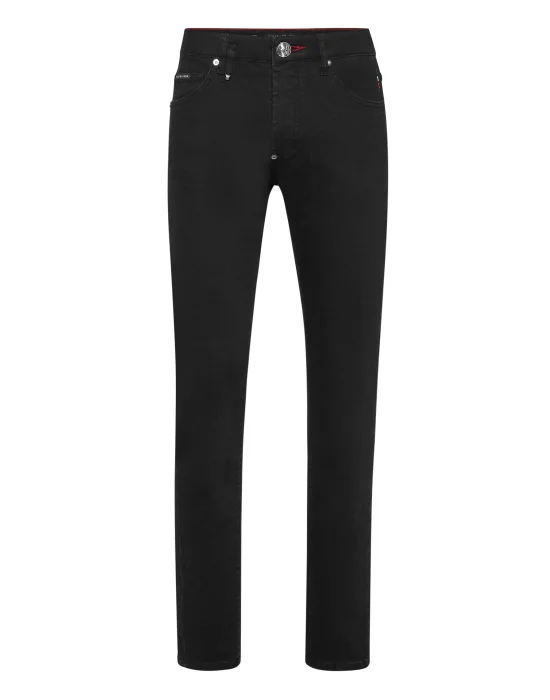 Denim Super Basic Straight Trousers