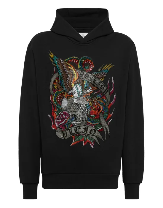 Hoodie Sweatshirt Crystal Tattoo